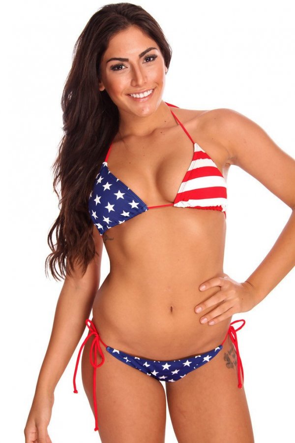 Dippin Daisys American Flag Bikini