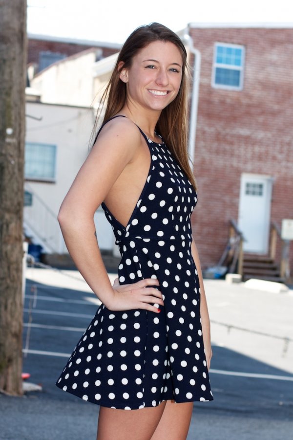 Flirty Floral Polka Dot Mini Dress