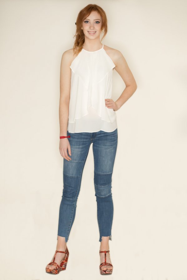 Rocky Top Ruffle Layered Top
