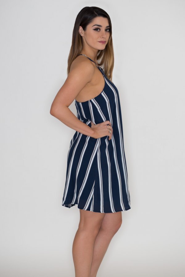 Multi Gradient Striped Shift Dress main image 1