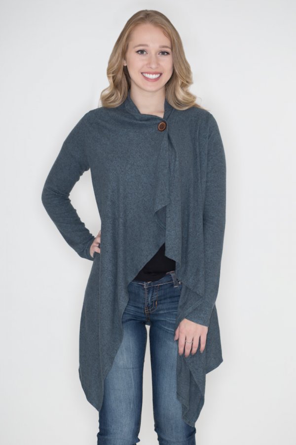 one button sweater wrap