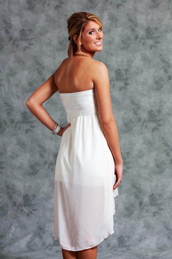 Strapless overlay dress hotsell