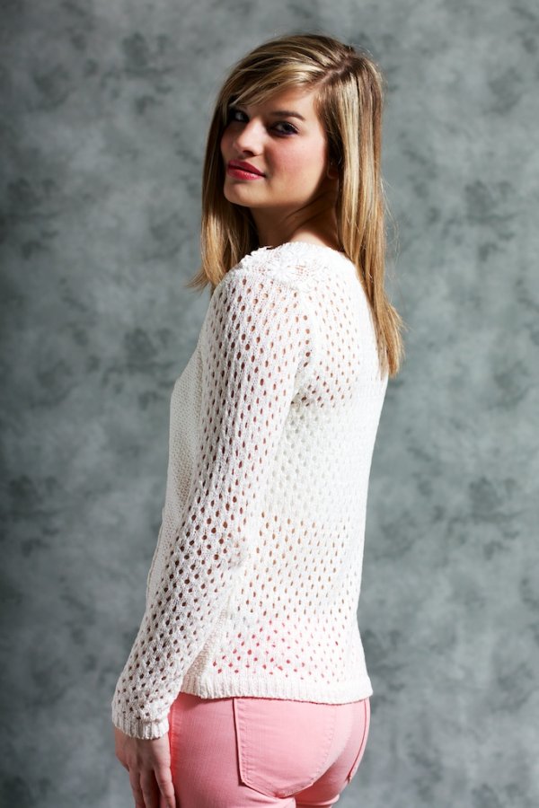 Lace Trim Classic Sweater main image 0