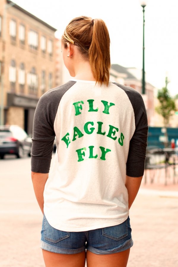 philadelphia eagles raglan shirt