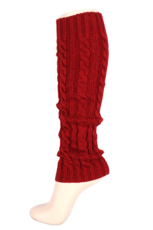 Girly Cable Knit Leg Warmers