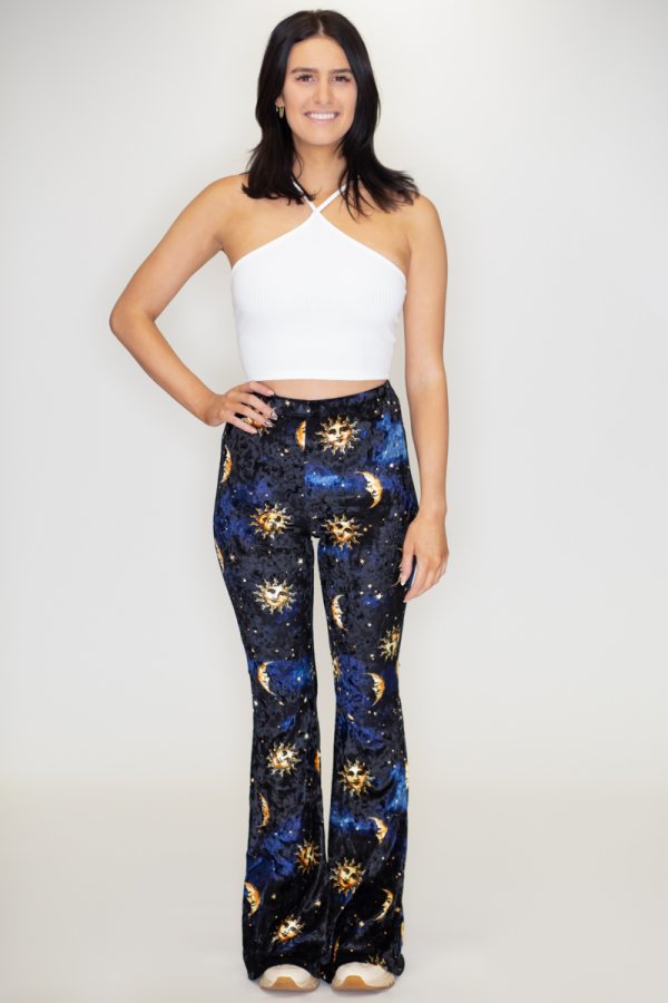 Bear Dance Sun And Moon Velvet Pants