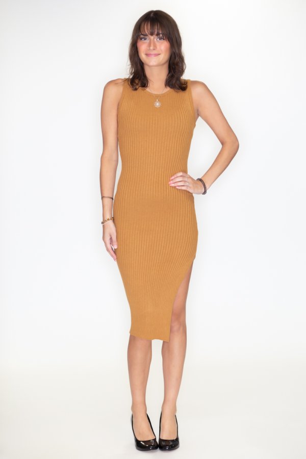Ribbed Bodycon Sweater Dress