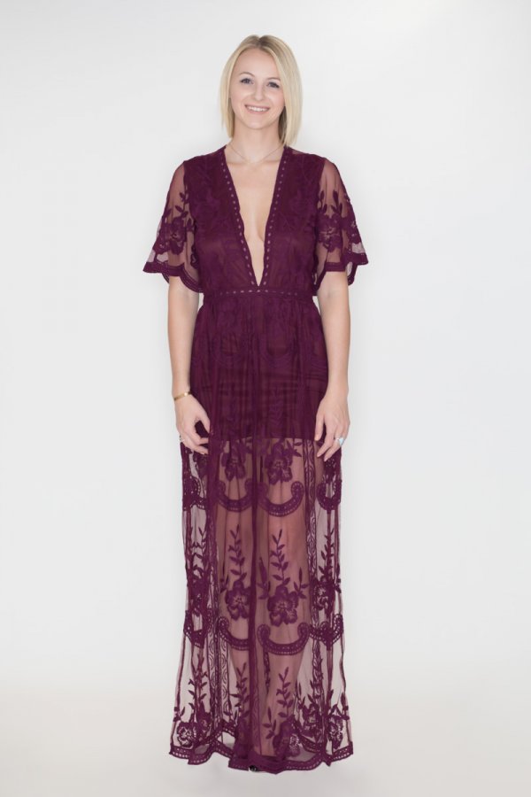 She and sky lace dress top
