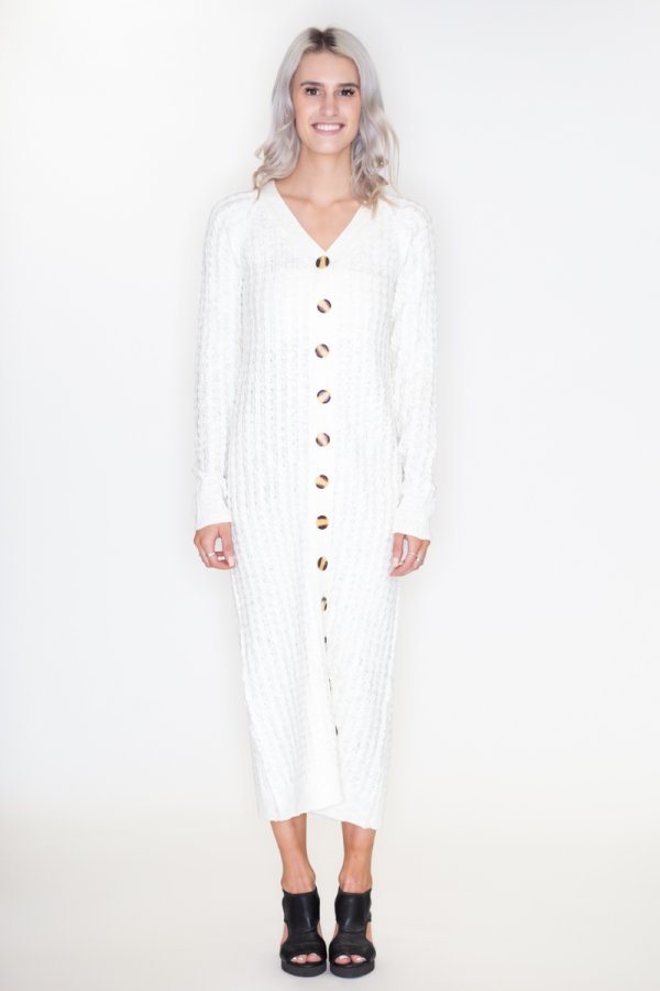 Sweater dress button down best sale