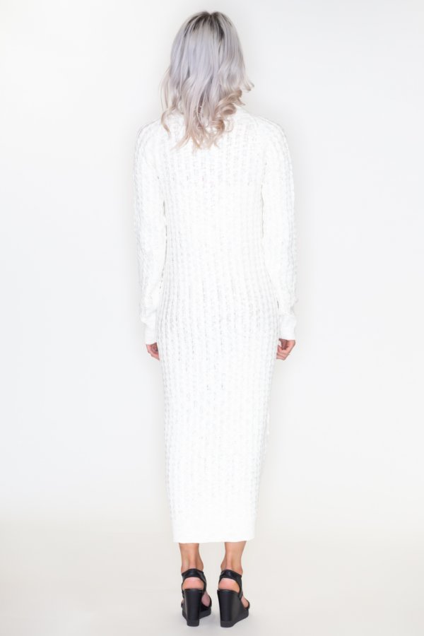 Cable knit maxi sweater dress cheap