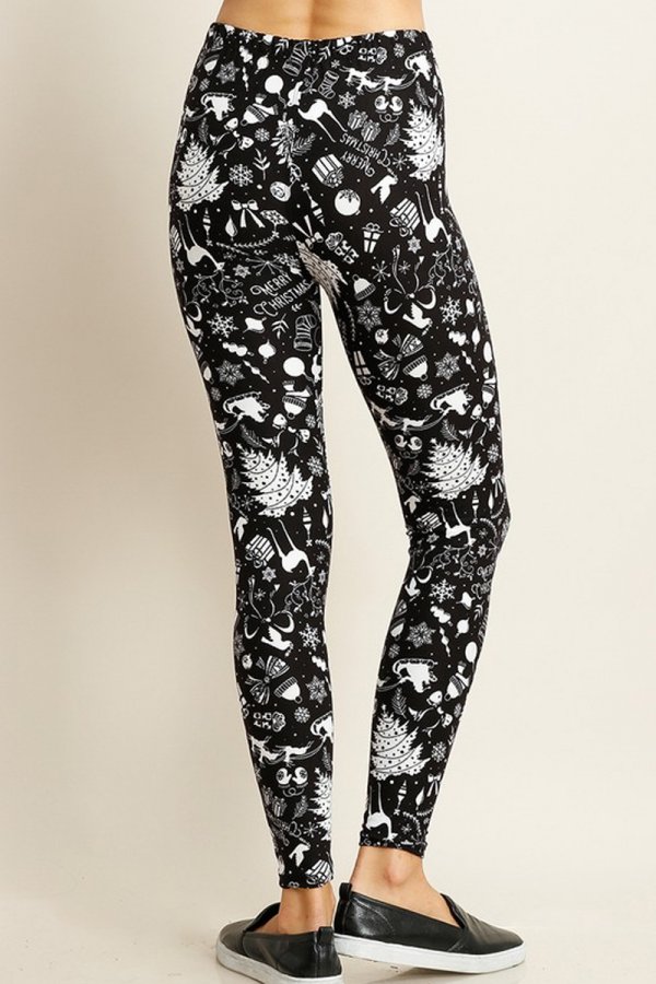 J Village Winter Print Leggings