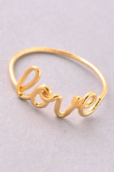 Sterling Silver Love Ring