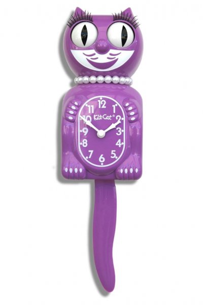 Radiant Orchid Lady Kit-Cat Clock