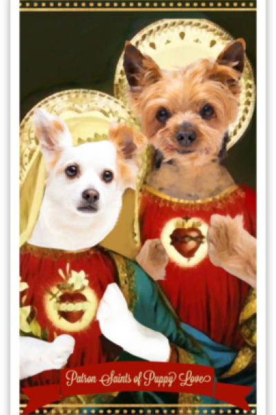 Patron Saints Of Puppy Love Sticker