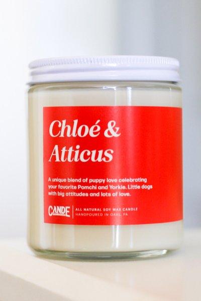 Chloé and Atticus Puppy Love Candle