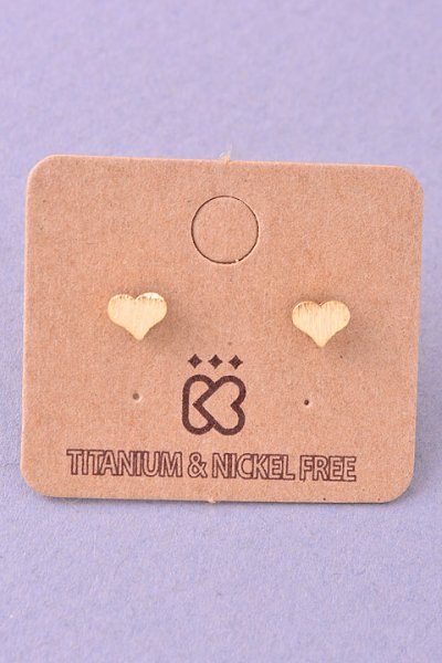 Tiny Heart Earrings