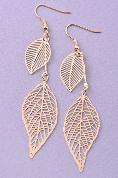 Dangling Leaf Earrings