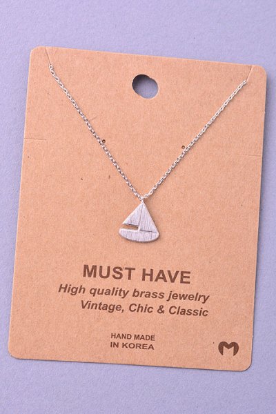 Sailboat Necklace by Must Have
