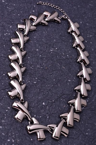 XOXO Gunmetal Necklace