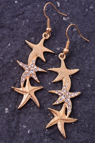Dangling Starfish Earrings