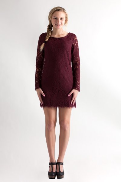 Long Sleeve Lace Dress by She and Sky