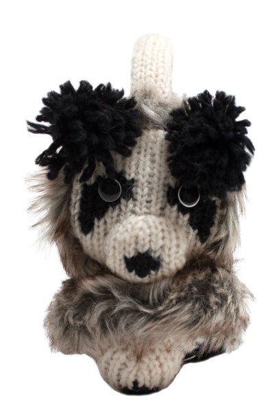 Patches The Panda Earmuffs by Delux Knitwits