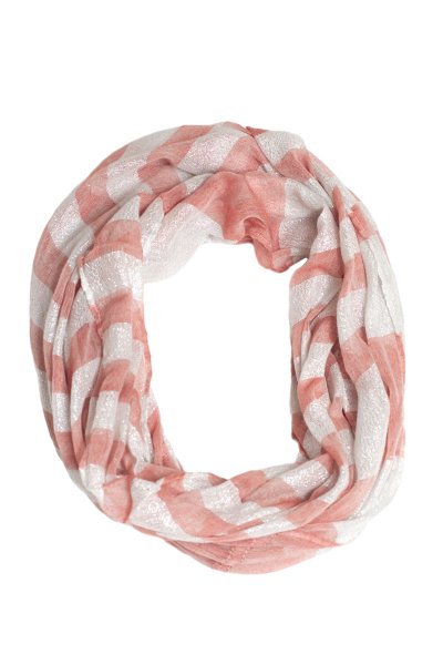 Striped Shimmer Scarf by Love of Fashion