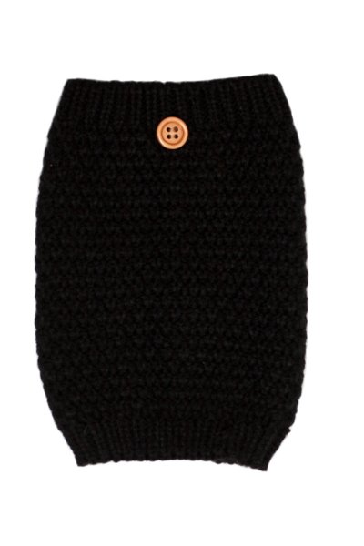 Black Button Boot Cuff by C.C.
