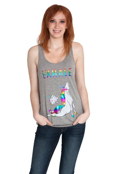 Bear Dance Yoga Unicorn Tank Top