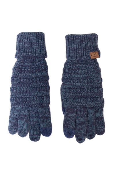 Two Tone Smart Tip Gloves by C.C.