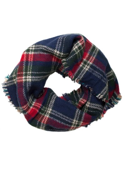 Plaid Infinity Scarf