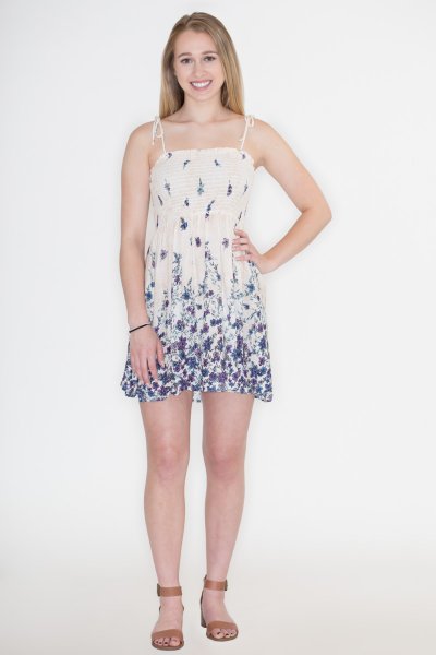 Floral Crepe Dress by Timing