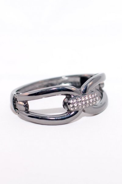 Rhinestone Infinity Clasp Bracelet