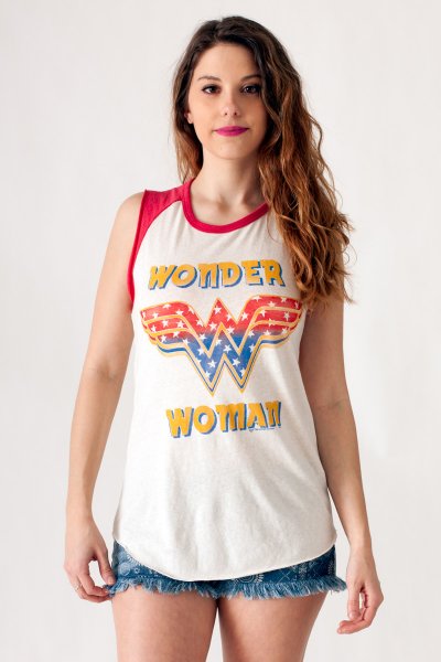 Wonder Woman  Raglan Tank by Junk Food