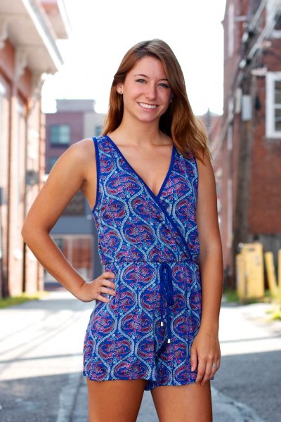 Paisley Print Romper by Emerald