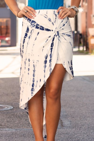 Tie Dye Tulip Jersey Skirt by A3 Design