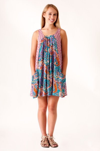 Paisley Print Dress by Umgee USA