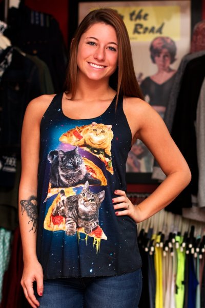 Cats On Pizza Tank Top by Bear Dance