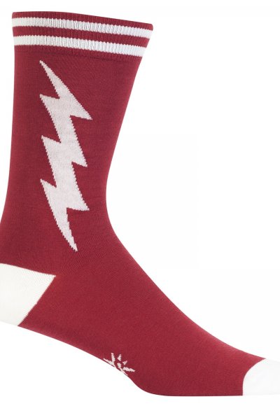 Crimson And White Super Hero Socks by Sock It To Me