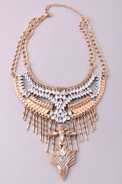 Tribal Featherhead Necklace