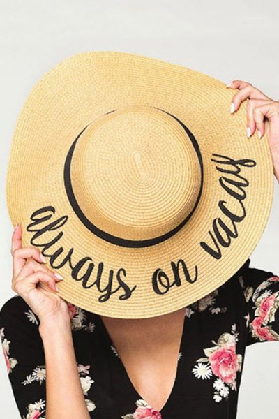 Always On Vacay Straw Hat by C.C.