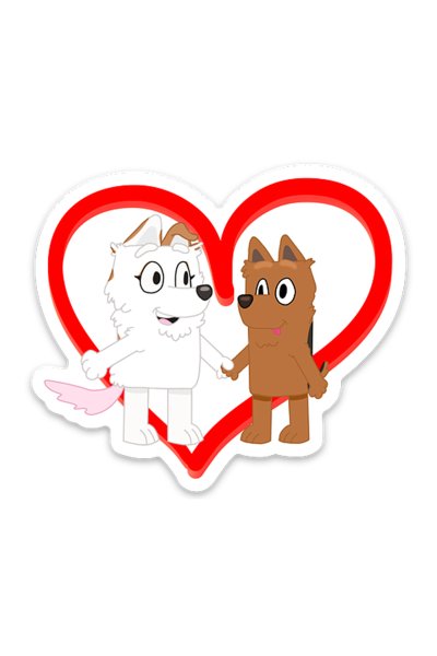 Chloe and Atticus Animated Love Sticker