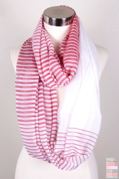 Fading Stripes Infinity Scarf by Love of Fashion