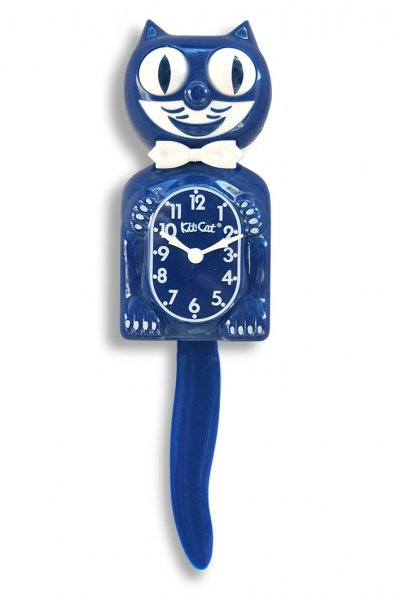 Game Day Blue Kit-Cat Clock