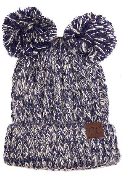 Double Pom Beanie by C.C.