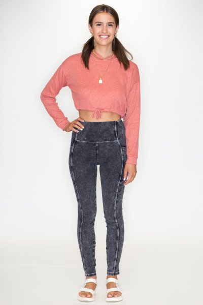 Jersey Wash Leggings by Love Tree