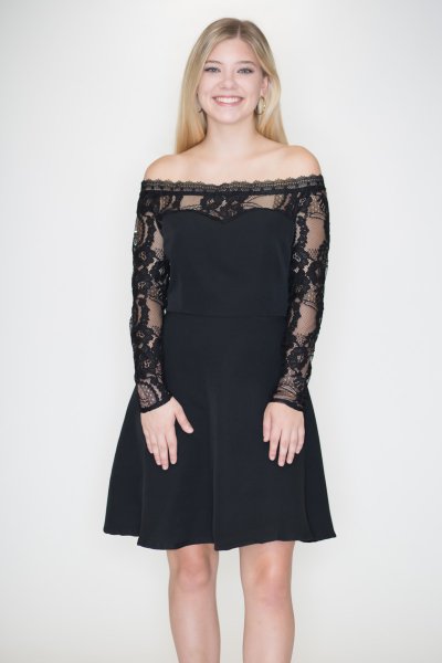 Off Shoulder Lace Dress by Hayden Los Angeles