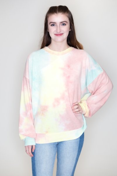 Cotton Candy Tie Dye Sweatshirt by Cherish