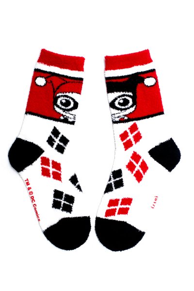 Harley Quinn Fuzzy Socks by Bioworld