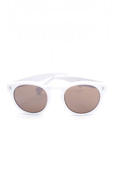 White Round Sunglasses by Ocean and Land